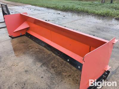 Skid Steer Snow Pusher 115" Wide, Standard Skid Steer Plate
