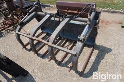 60" Skid Steer Manure Bucket with Grapple