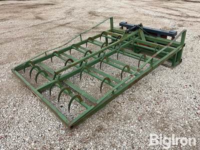Used Small Square Bale Hydraulic Grapple Skid Steer Attachment, 79" x 99", Universal Mount