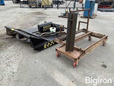 72" Skid Steer Bush Mower & 74" Welding Cart