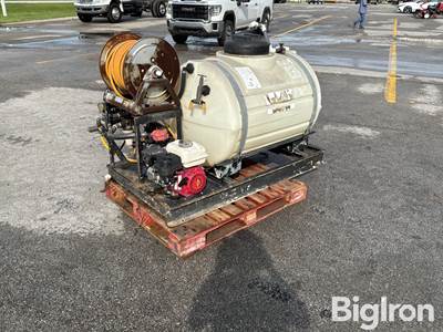 Skid Mount Spray System w/ Gas Motor, 225-GALLON Tank & Retractable Hose Reel