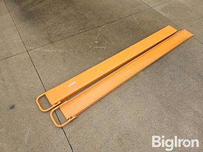 Used 82" Pallet Fork Extensions, Slide Over Existing Forks