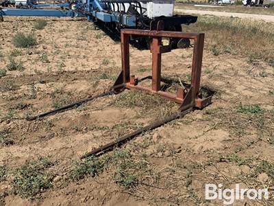 Used 40" Double Bale Spear Attachment, 40" Usable Spear Length, 4'2"L x 3'10"W x 2'8"H