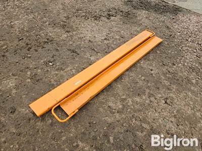 Used 82" Pallet Fork Extensions, Slide Over Existing Forks