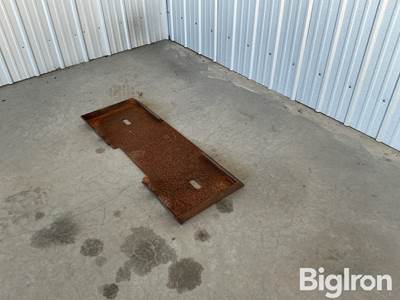Used Solid Weld-On Skid Steer Plate
