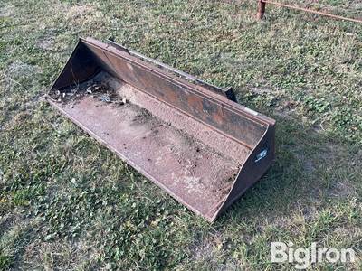 68" Wide Skid Steer Bucket, Standard Universal Skid Steer Plate