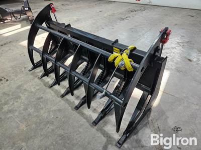 2025 72" Heavy Duty Skid Steer Rock Grapple Bucket