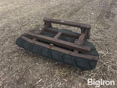 Used 70" Manure/Snow Pusher Skid Steer Attachment, Universal Mount
