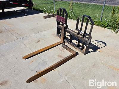 Virnig Pallet Forks, 48" Fork Length, 4" Fork Width, 45" Carriage