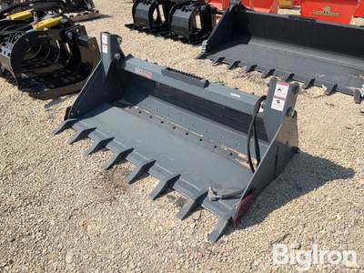 Used Virnig 72" 4-WAY Combination Bucket for Skid Steer