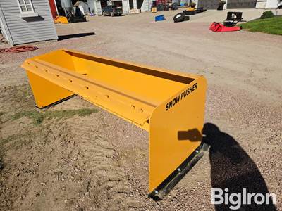 2026 West Valley SP08D 8' Wide Snow Pusher Skid Steer Attachment with Universal Skid Steer Mount