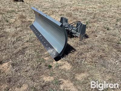 Worksaver Snow Plow, 7.5" Width, Hydraulic Pivot