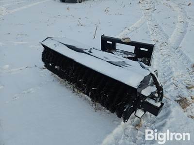 2023 Wolverine Heavy Duty 72" Hydraulic Angle Broom Skid Steer Attachment