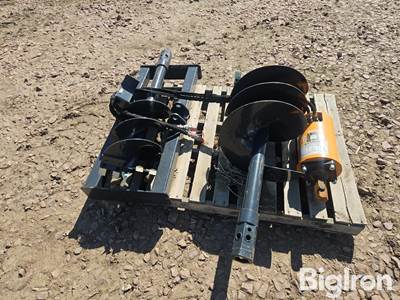 2025 Wolverine ADB-13-1218R Post Hole Auger Skid Steer Attachment w/ 12" & 18" Bits