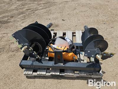 2025 Wolverine ADB-13-1218R Post Hole Auger Skid Steer Attachment w/ 12" & 18" Bits