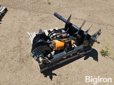 2025 Wolverine ADB-13-1218R Post Hole Auger Skid Steer Attachment with 12" and 18" Auger Bits