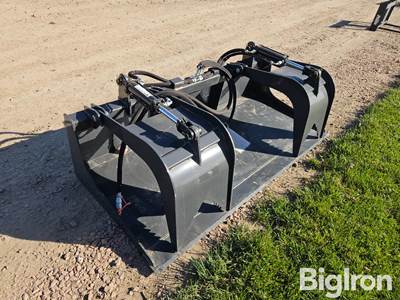 2026 Wolverine GB-11-72W 72" Dual Grapple Bucket Skid Steer Attachment, Universal Mount