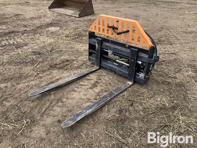 2023 Wolverine PFA-11-3300G Hydraulic Fork Skid Steer Attachment, 4' Forks, 3,500 Lb Rating