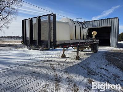1981 Budd S/A Flatbed Liquid Tender Trailer