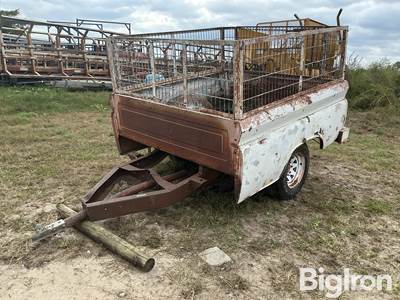Shop Built Pickup Box Trailer w/Stock Rack