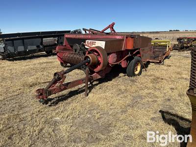Massey Ferguson 130 14" x 18" Small Square Baler & Farmhand Accumulator