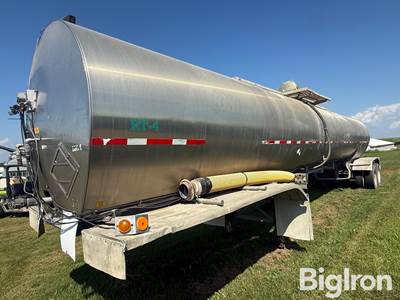 1987 STE T/A Stainless Steel Manure Tanker Trailer