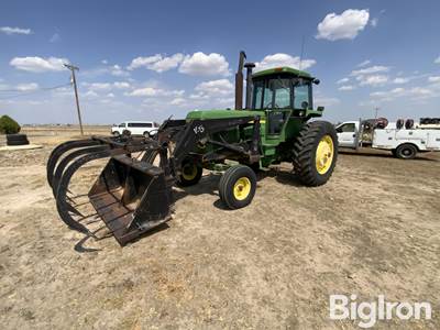 John Deere 4630 2WD Tractor w/Grapple Loader