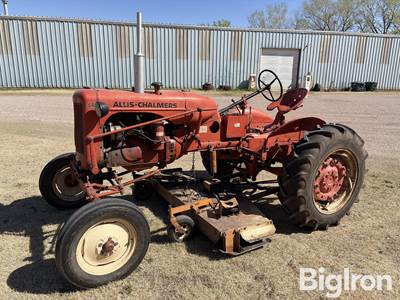1952 Allis-Chalmers CA Tractor and Woods Belly Mount Mower