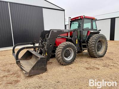 1986 Case 2294 MFWD Tractor w/Farmhand XL1140 Grapple Loader