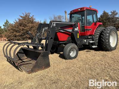 1990 Case IH 7120 2WD Tractor w/Loader Grapple