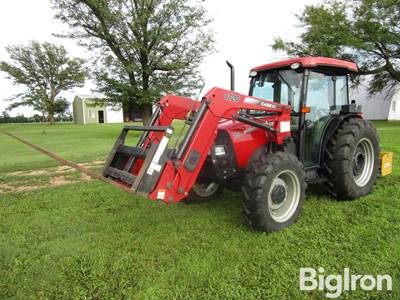 2010 Case IH Farmall 75C MFWD Tractor w/Loader, Box Blade, Bucket, Pallet Forks