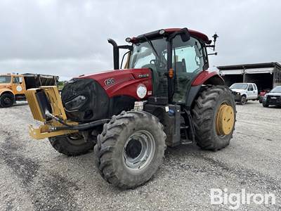 2018 Case IH Maxxum 150 MFWD Tractor w/Diamond Mid Mount Boom Mower
