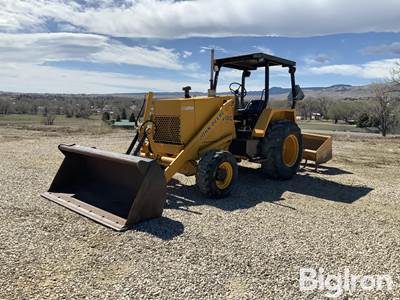 John Deere 210C MFWD Tractor Loader w/ 3-Pt Box Blade