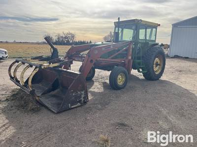 1972 John Deere 4020 2WD Tractor w/Farmhand F235 Grapple Loader