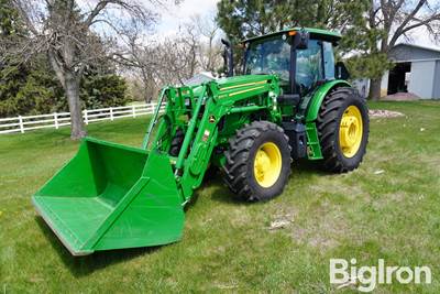 2018 John Deere 6105E MFWD Tractor w/540M Loader & 87" Bucket
