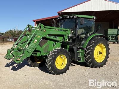 2014 John Deere 6125R MFWD Tractor w/H340 Loader