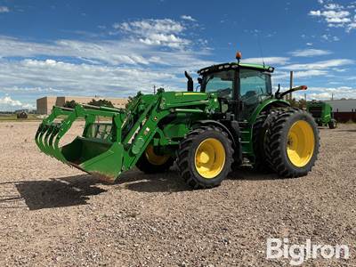 2017 John Deere 6175R MFWD Tractor w/660R Loader & Grapple