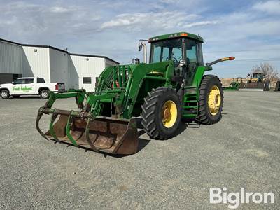 2001 John Deere 7610 MFWD Tractor w/Loader & Grapple
