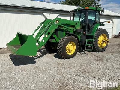 2001 John Deere 7610 MFWD w/ 740 Loader Tractor