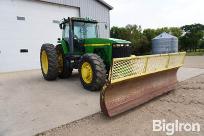 1997 John Deere 8400 MFWD Tractor w/12' Dozer Blade