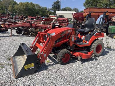 2022 Kioti CS2220HST Compact Utility Tractor W/Loader & Mid Mount Mower