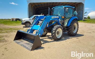 2022 New Holland PowerStar 75 MFWD Tractor w/ NH 710LU Loader