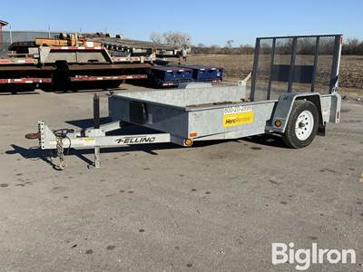 2018 Felling FT-3 10' S/A Galvanized Utility Trailer