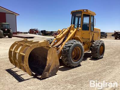1984 John Deere 544C Wheel Loader w/Bucket & Grapple