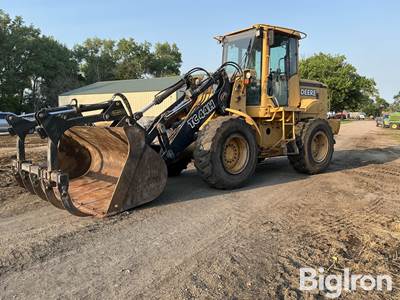 John Deere TC44H Wheel Loader w/Grapple