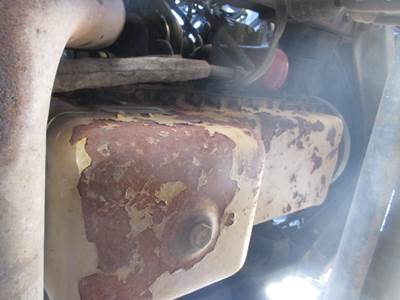 Caterpillar C7 Engine Oil Pan for a GMC C7500