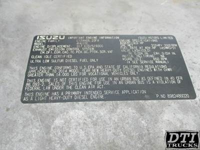 Isuzu 4HK1TC Fuel Injector for a Isuzu NPR