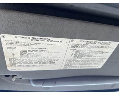 Hino 268 Left Interior Sun Visor