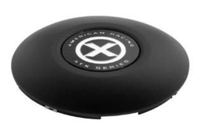 ATX Front 5 Tab Snap In Hub Cap, Black