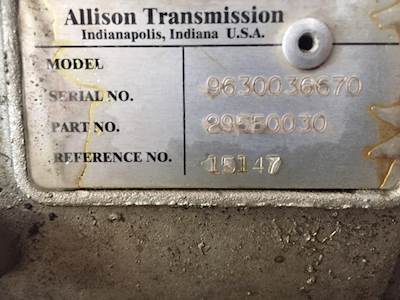Allison 1000 Transmission for a International Durastar